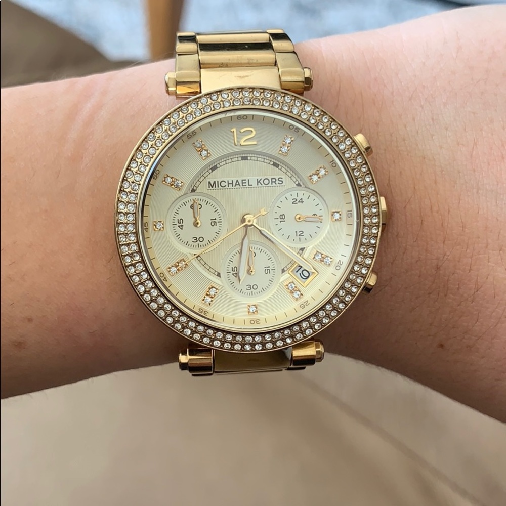 Michael Kors Gold tone watch